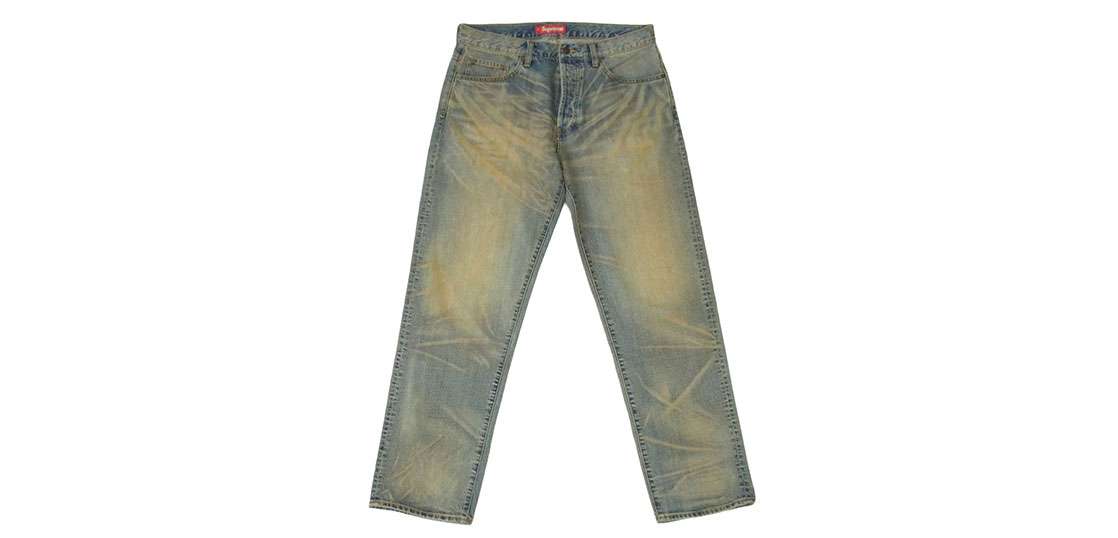 シュプリーム 25AW レギュラー ジーンズ リジット ダーティー インディゴ デニムパンツ 買取実績