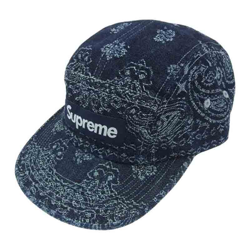シュプリーム 25SS バンダナ ジャガード デニム ボックスロゴ キャンプ キャップ 買取実績 画像