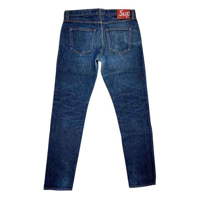 ☆美品☆ Supreme シュプリーム リジッドスリムジーンズ インディゴブルー Supreme シュプリーム USA製 Rigid Slim Jeans リジッド スリム