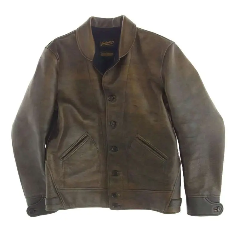 TENDERLOIN テンダーロイン　T-HIDE S　レザージャケット　S TENDERLOIN テンダーロイン T-HIDE S レザージャケット M ブラウン