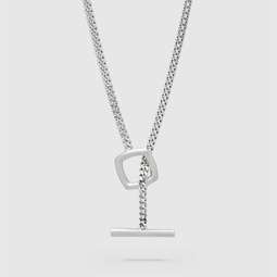 トムウッド ネックレス Frame Pendant Satin Thick 画像