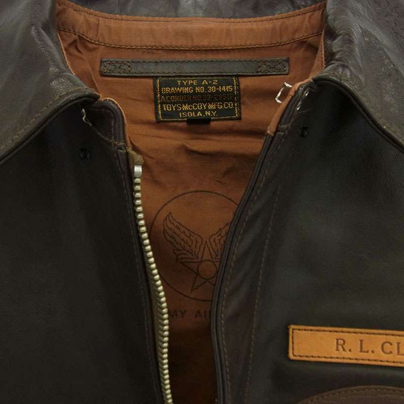 トイズマッコイ TYPE A-2 ROUGH WEAR CLOTHING ラフウェア 実名 1939 ハンプトリップ レザー ジャケット 買取実績 画像