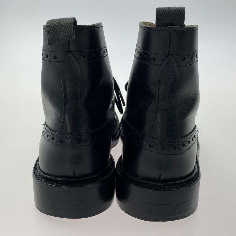 トリッカーズ 831732 外羽根 ウイングチップ カントリー レザー ブーツ 買取実績　画像