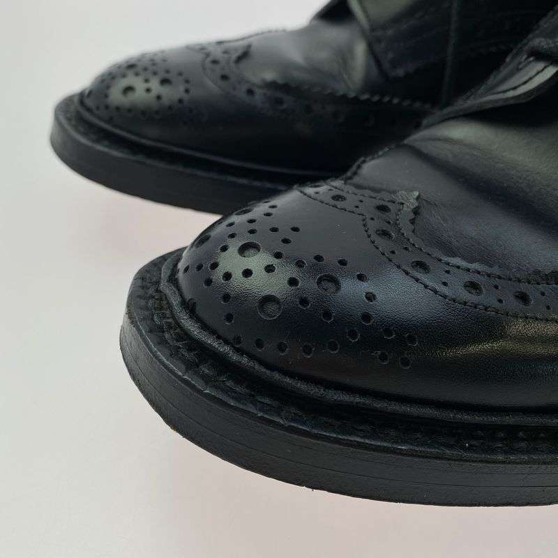 トリッカーズ 831732 外羽根 ウイングチップ カントリー レザー ブーツ 買取実績　画像