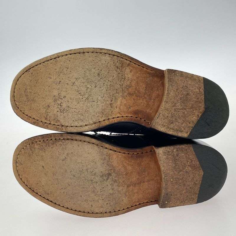 トリッカーズ 831732 外羽根 ウイングチップ カントリー レザー ブーツ 買取実績　画像