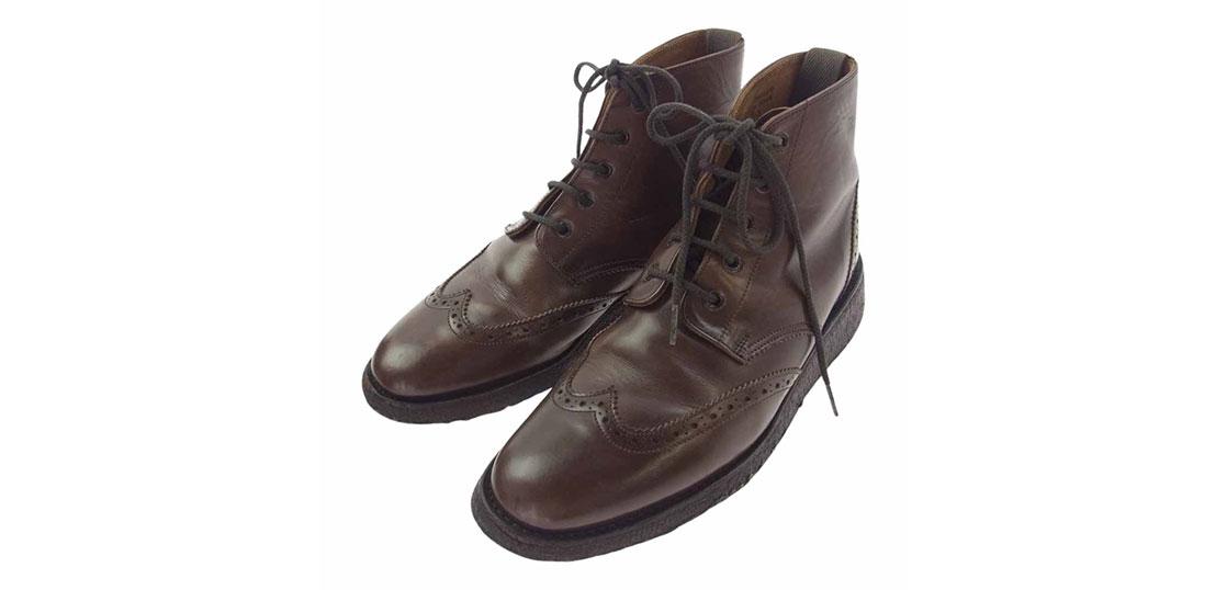 トリッカーズ M7008 SHIPS 別注 ウィングチップ 5ホール クレープソール ブーツ レザー シューズ 買取実績