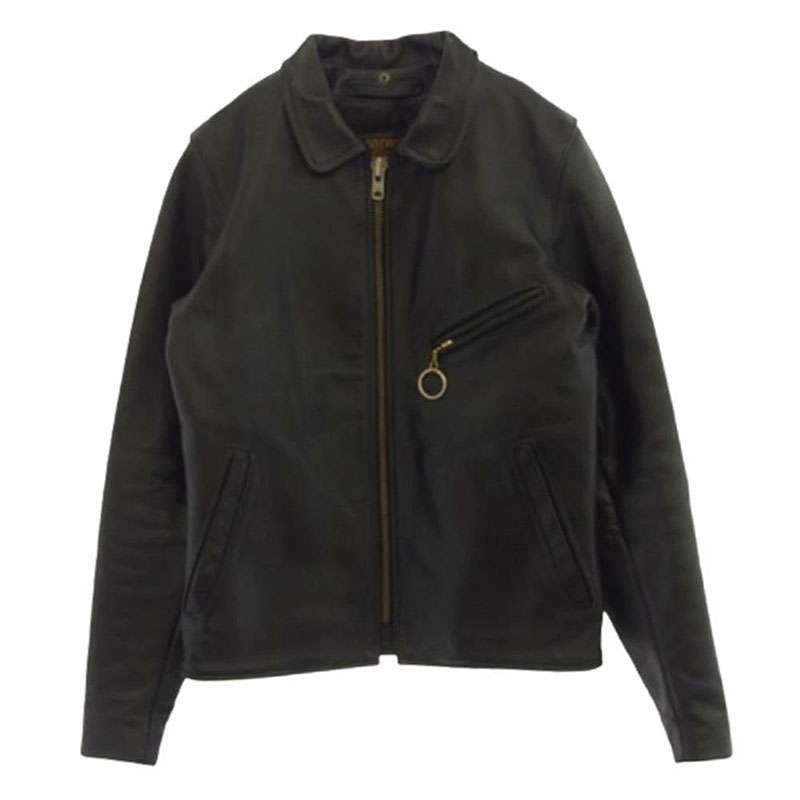 バンソン ENF 34 ENF LEATHER JACKET インフィールド シングル ライダース ジャケット 買取実績 画像