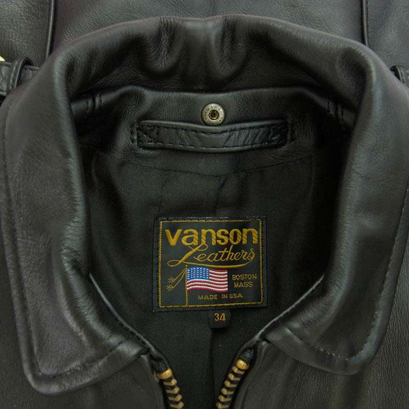 バンソン ENF 34 ENF LEATHER JACKET インフィールド シングル ライダース ジャケット 買取実績 画像