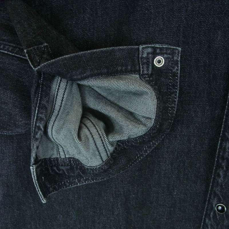 ヴェトモン 20aw UAH21SH043 バック ロゴ デニム 長袖 シャツ ジャケット 買取実績 画像