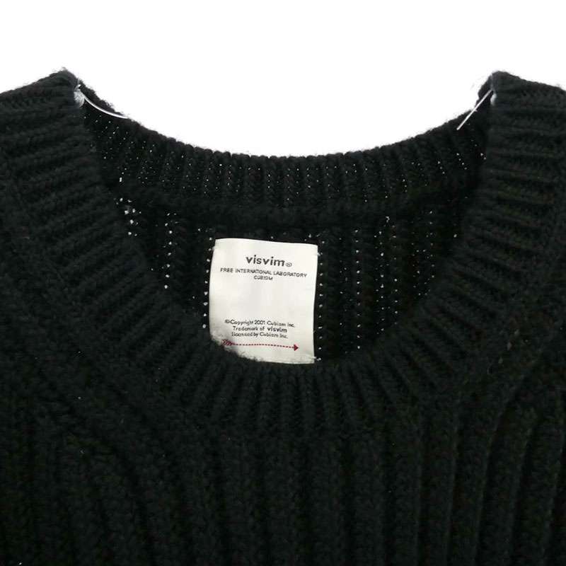 ビズビム 20AW 0120405012001 AMPLUS CREW L/S W/L ニット セーター 買取実績 画像