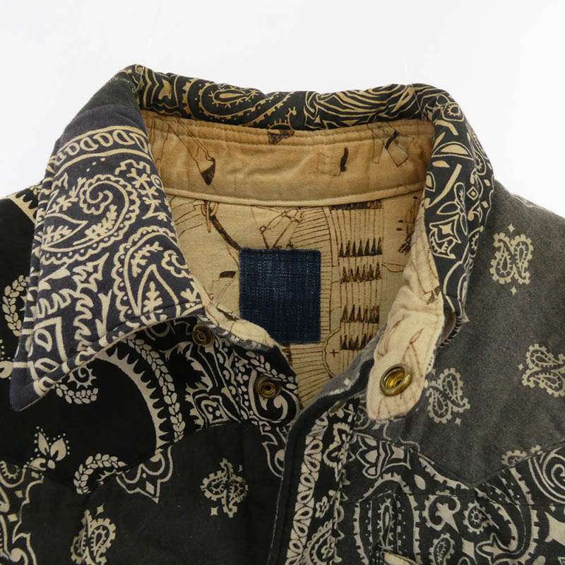 ビズビム WMV 0318205013011 KERCHIEF DOWNJKT W (VT.BANDANA) バンダナ ダウン シャツジャケット 買取実績 画像