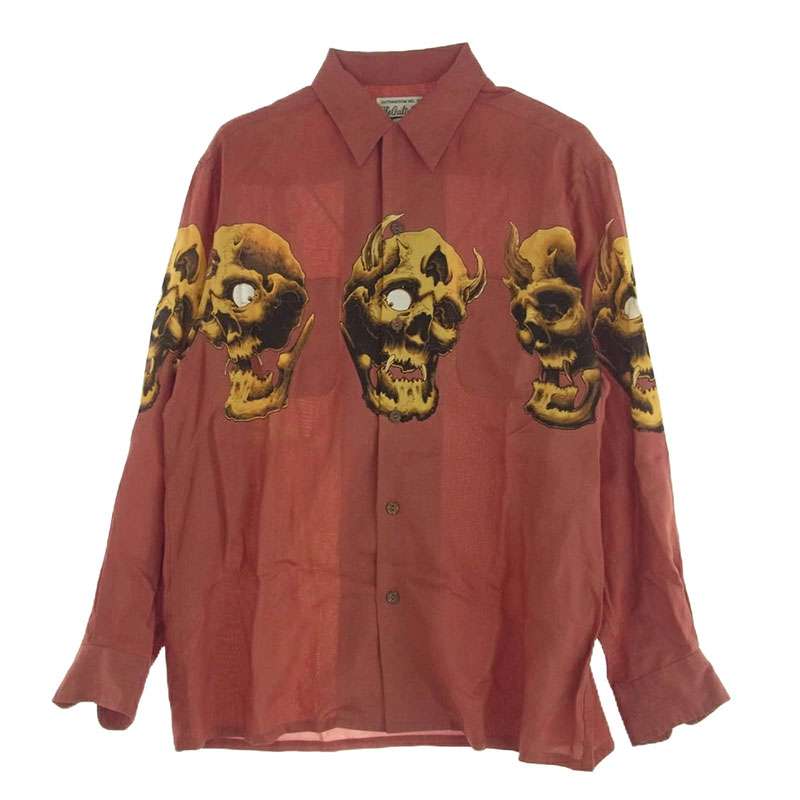 ワコマリア 56TS-WM-HI03 L/S タトゥースタジオ 長袖 ハワイアン シャツ 買取実績 画像