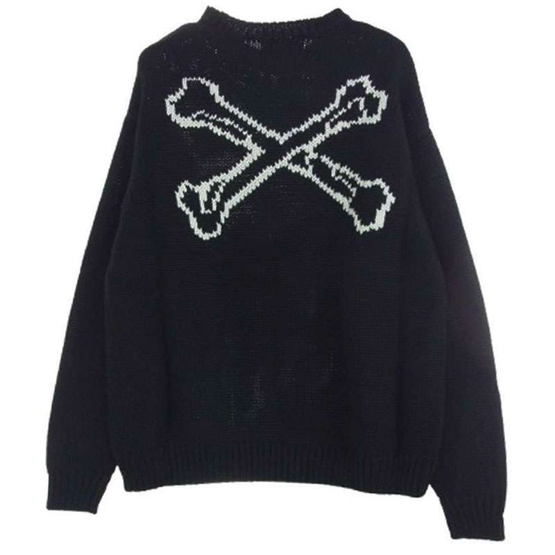 ダブルタップス 22AW 222MADT-KNM02 222MADT-KNM02 ARMT SWEATER クロスボーン クルーネック ニット 買取実績 画像