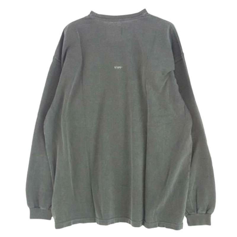 ダブルタップス 23SS 231ATDT-CSM18 COTTON.SIGN L/S バック ロゴ 刺繍 ロングスリーブ カットソー Tシャツ 買取実績 画像