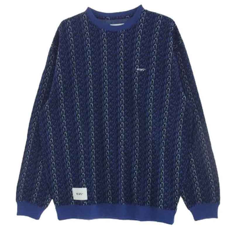 ダブルタップス 24SS 241ATDT-CSM16 BDY/LS/COTTON. テキスタイル サイン ブルー ロンT カットソー 買取実績 画像