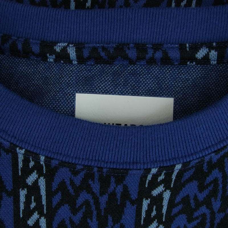 ダブルタップス 24SS 241ATDT-CSM16 BDY/LS/COTTON. テキスタイル サイン ブルー ロンT カットソー 買取実績 画像