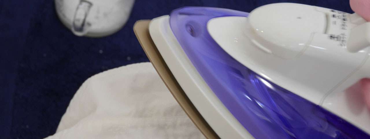 ③重曹とスチームアイロンの合わせ技【頑固な黄ばみに】 画像