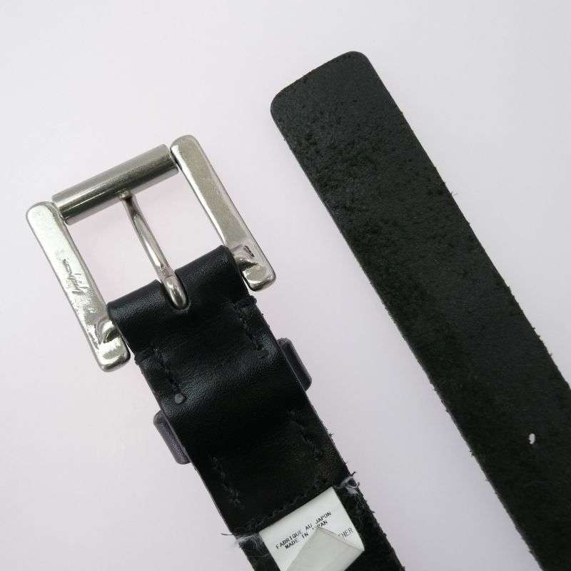 ヨウジヤマモトプールオム HD-F01-762 シルバーバックル ロゴ型押し カウレザー ベルト 買取実績 画像