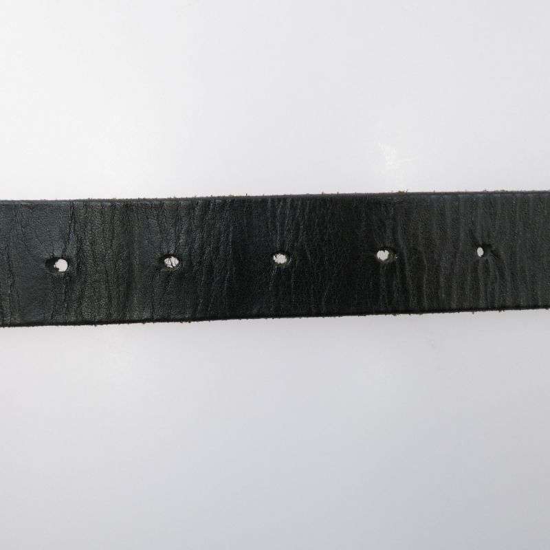 ヨウジヤマモトプールオム HD-F01-762 シルバーバックル ロゴ型押し カウレザー ベルト 買取実績 画像