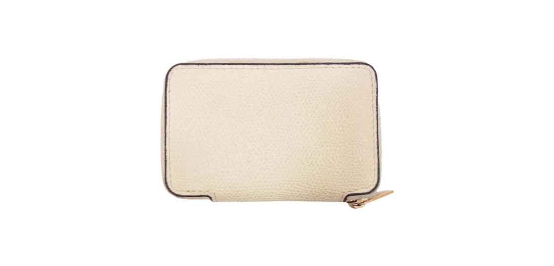 ヴァレクストラ 2つ折り ジップ アラウンド カードケース オフホワイト 買取実績