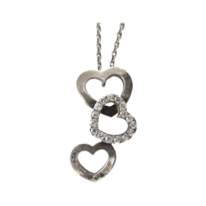 ヴァンドーム青山 シルバー925 3連ハート ネックレス シルバー系買取実績