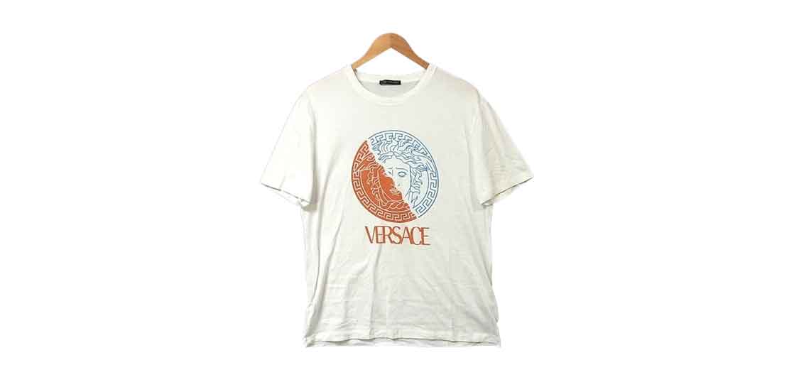 ヴェルサーチェ A83097 A22806 ロゴ プリント Tシャツ 買取実績