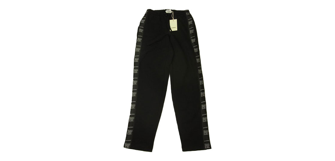 S【WE11DONE】LOGO TROUSERS／新品タグ付／送料込み ビジネス】ファスナー＆ベルトループ付 テーパードパンツ【送料