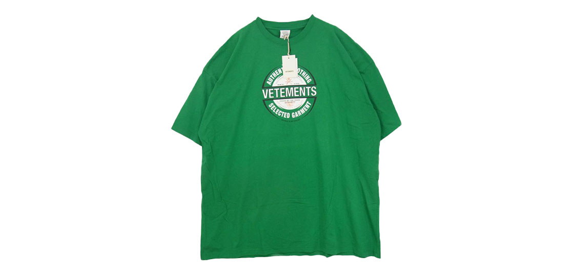 ヴェトモン 20SS SS20TR373 BEER BADGE Tシャツ 買取実績