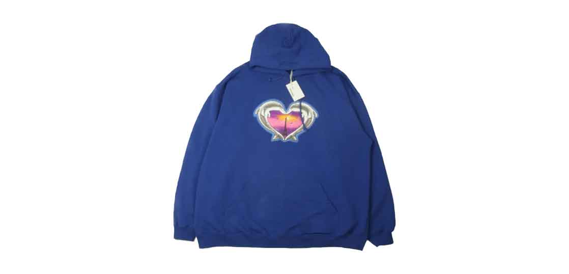 ヴェトモン Dolphins Heart Logo Hoodie ドルフィン ハート ロゴ 