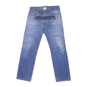 ヴェトモン×リーバイス MSS18PA16 ロゴ刺繍 デニム パンツ買取実績