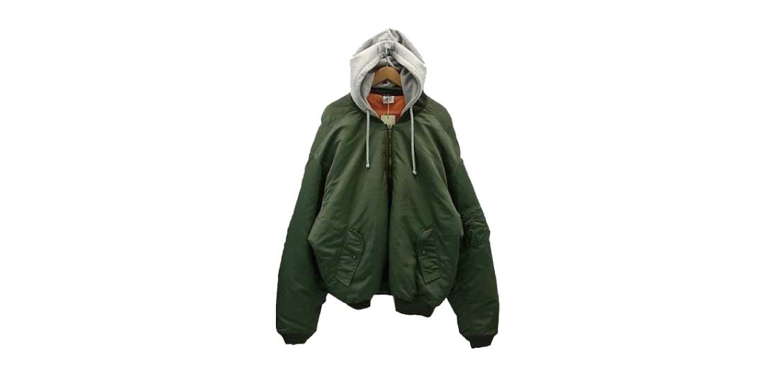 ヴェトモン フード ドッキング オーバーサイズ MA-1ジャケット買取実績
