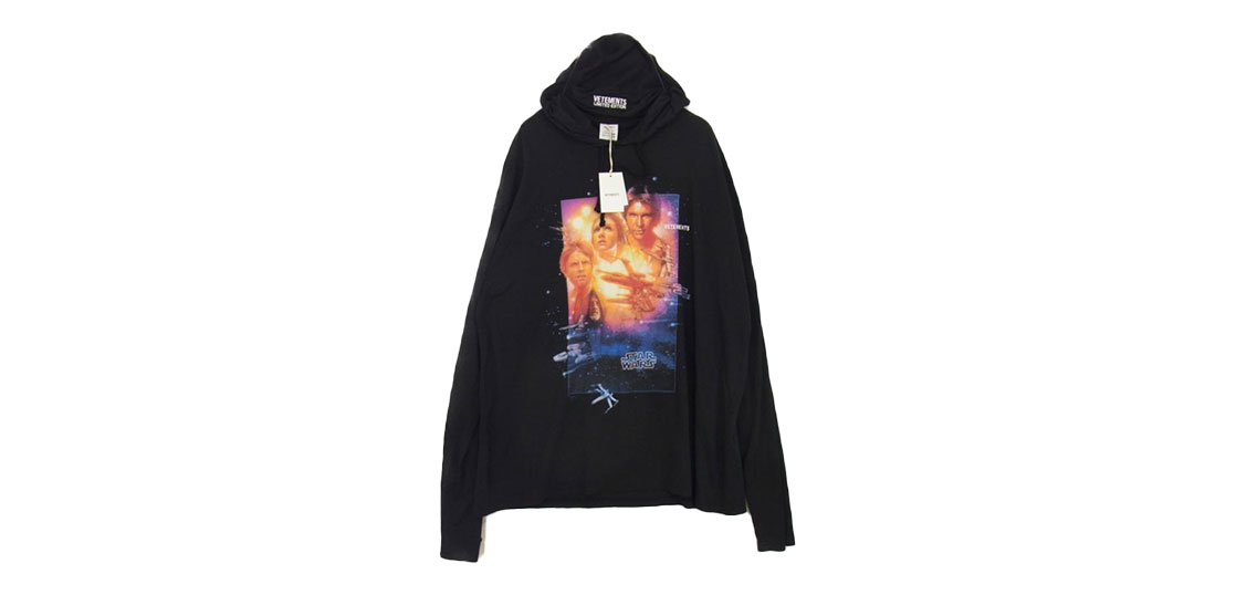 ヴェトモン × STAR WARS 20AW USW21LS019 ポスター プリント パーカ 買取実績