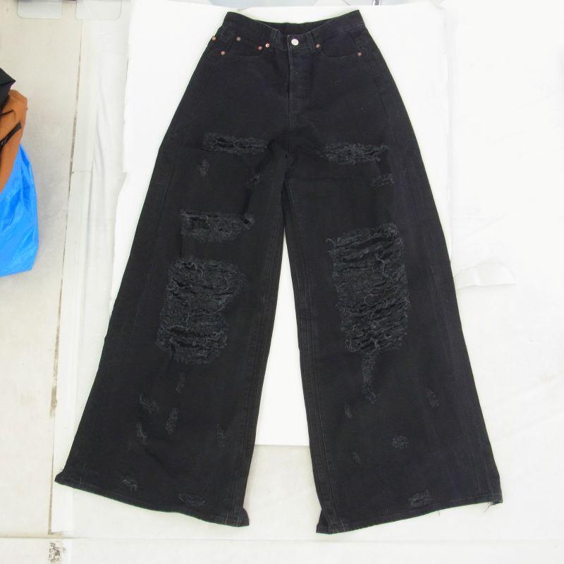 ヴェトモン UE54240B Destroyed Baggy Jeans デストロイ クラッシュ加工 オーバーサイズ バギー デニムパンツ 買取実績 画像