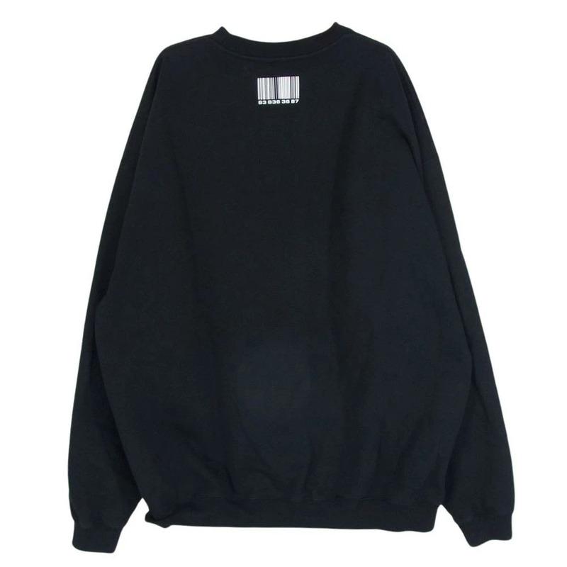 ヴェトモン VL12TR140B VTMNTS BARCODE SWEATSHIRT トレーナー 買取実績 画像