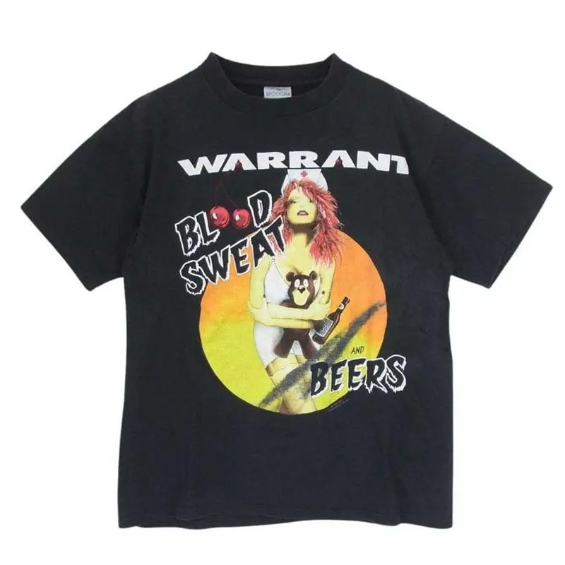 ヴィンテージ 90s USA製 Warrant Blood Sweat & Beers ツアー 半袖 T