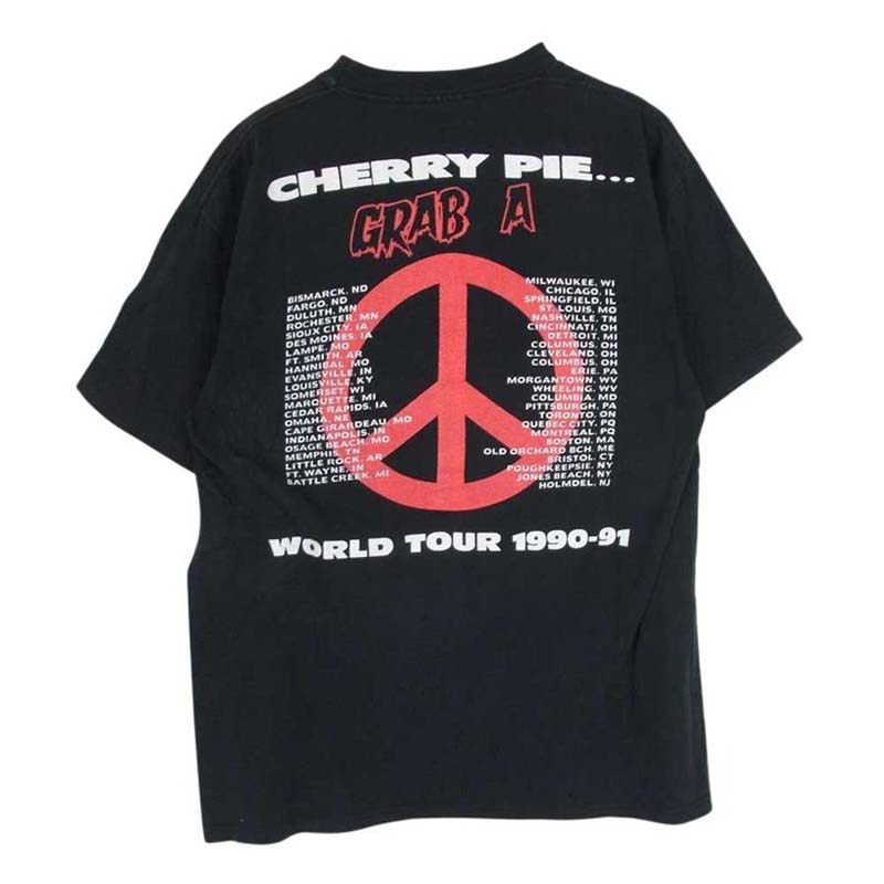 ヴィンテージ 90s USA製 Warrant Blood Sweat & Beers ツアー 半袖 Tシャツ 買取実績 画像