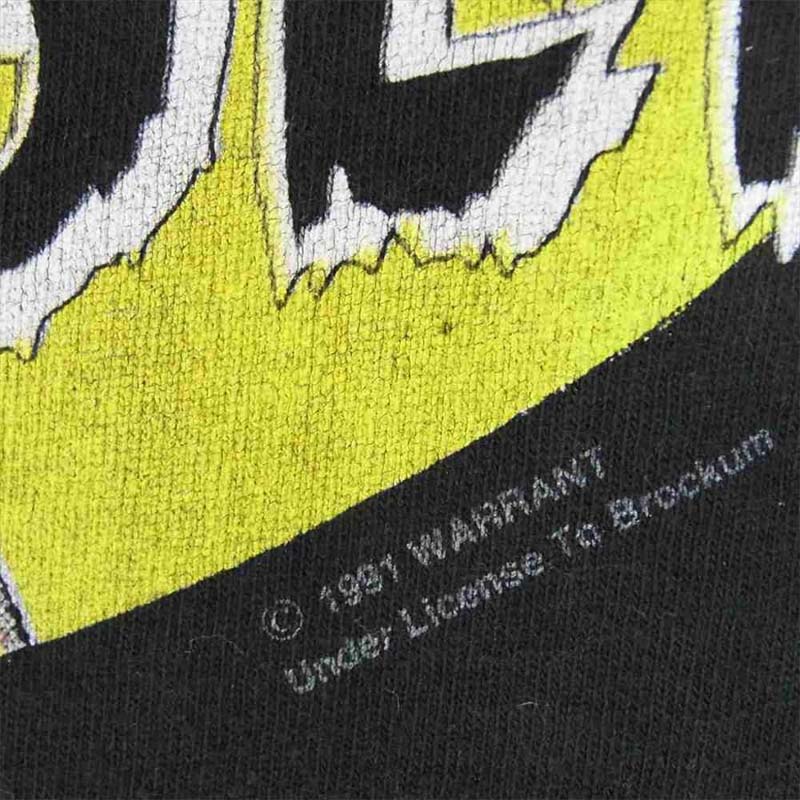 ヴィンテージ 90s USA製 Warrant Blood Sweat & Beers ツアー 半袖 Tシャツ 買取実績 画像