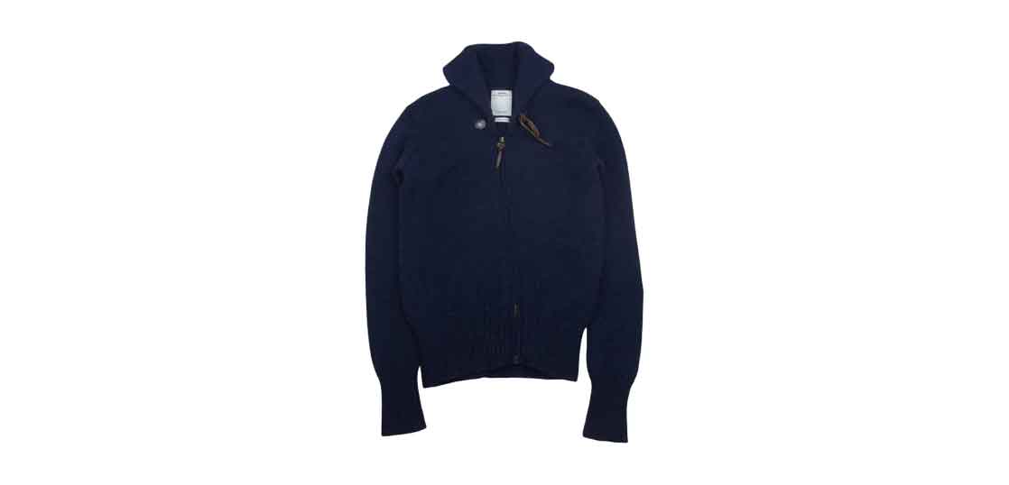 VISVIM 0113205012005 STURGIS F.Z ジップ ニット セーター ネイビー 買取実績