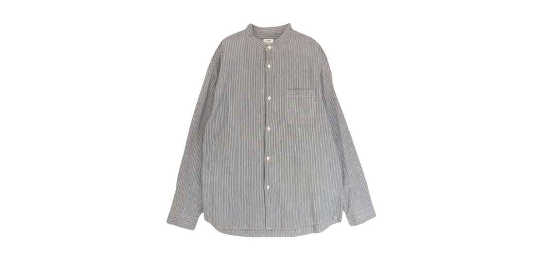 VISVIM 21SS 0121205011004 INGALL II ノーカラー シャンブレー ストライプ シャツ 買取実績
