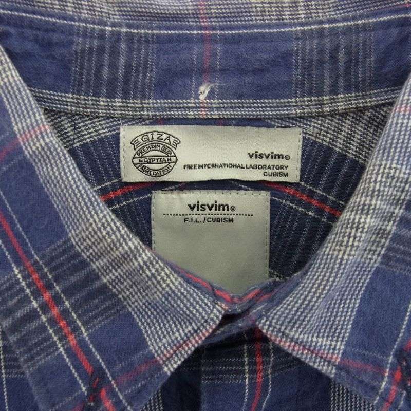 VISVIM 0112205011024 5 NATION SHIRT 長袖 切替 チェック シャツ 買取実績 画像