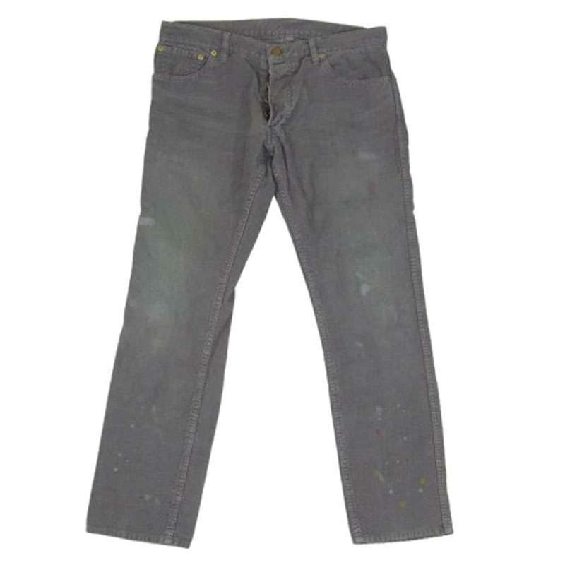 VISVIM 0117205008018 FLUXUS 10 SLUB フルクサス スラブ ペイント加工 コーデュロイパンツ 買取実績 画像