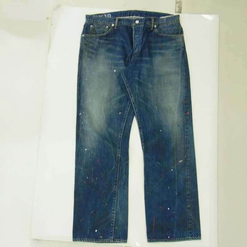 VISVIM 0120105005034 SOCIAL SCULPTURE DRY DENIM-10 ペンキ加工 ドライ デニム パンツ 買取実績 画像