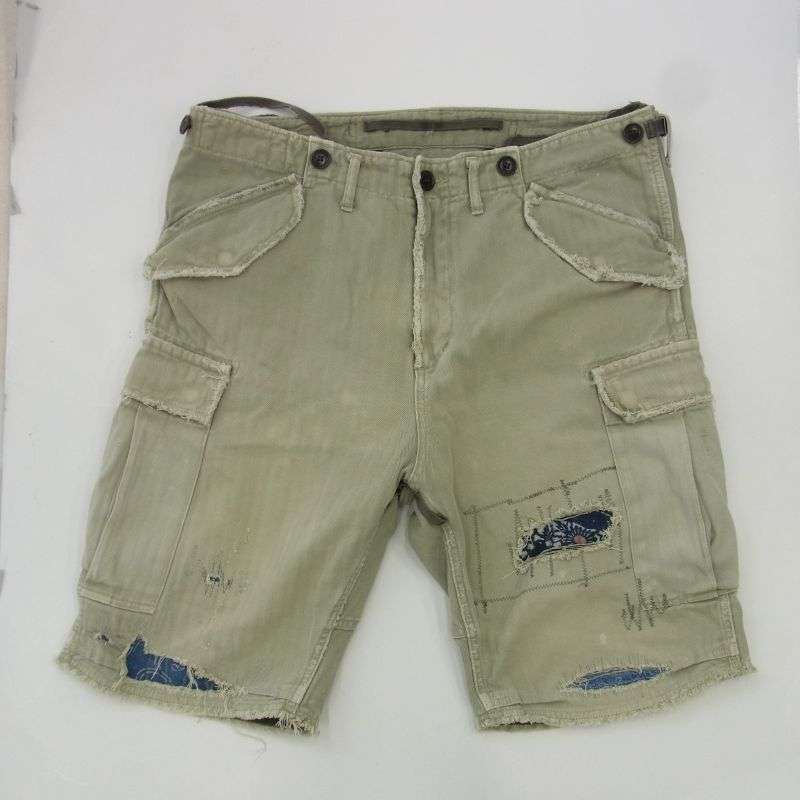 VISVIM 0220905008003 ICT JUMBO EIGER SANCTION SHORTS CRASH リペアクラッシュ加工 カーゴ ショーツ ハーフパンツ 買取実績 画像