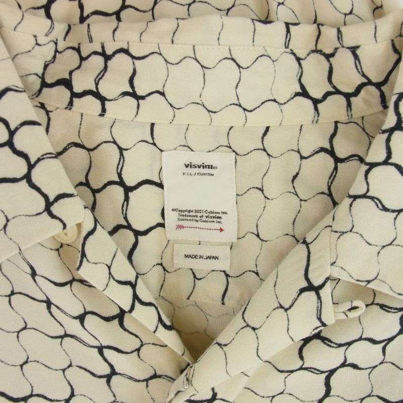 VISVIM 20SS 120105011020 FREE EDGE SHIRT S/S LATTICE 総柄 開襟 フリーエッジ 半袖 シャツ 買取実績 画像