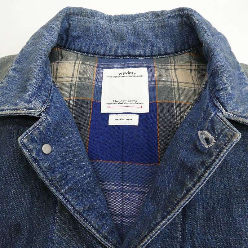 VISVIM 25aw 0125205006003 SS COVERALL DOWN DMGD INDIGO カバーオール ダウン デニム ジャケット 買取実績 画像