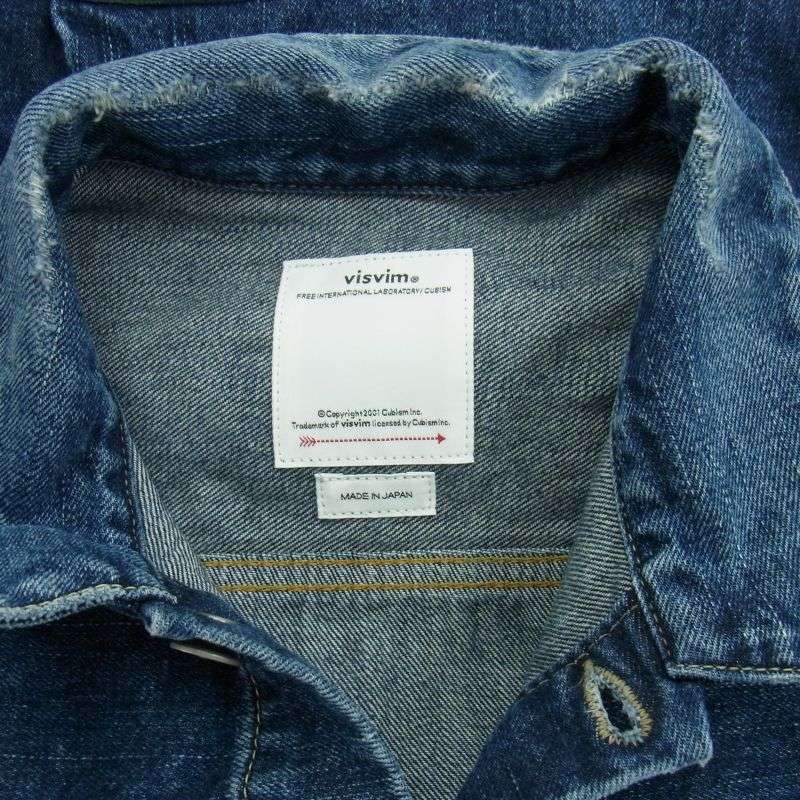 VISVIM 25ss '0125105006003 SS 101X JKT DMGD-1010 ダメージ加工 デニム ジャケット 買取実績 画像