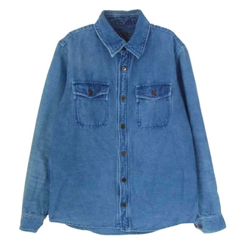 VISVIM BLACK ELK FLANNEL KOFU インディゴ フランネル シャツ 買取実績 画像
