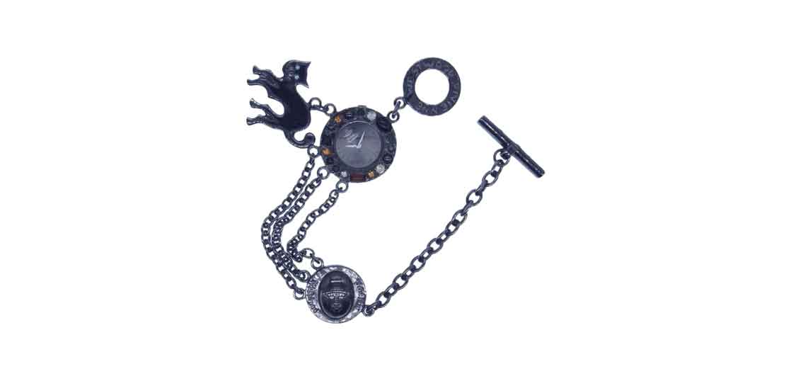 Vivienne Westwood ブラックキャット ブレスウォッチ　復刻版 品質満点 Vivienne Westwood ブラックキャット ブレスウォッチ