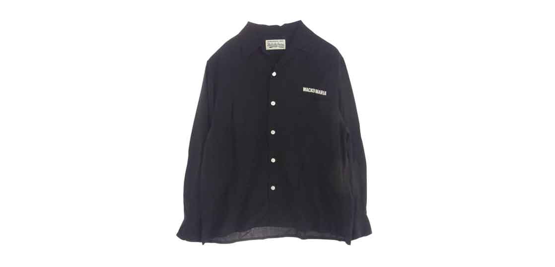 ワコマリア 24SSE-WMS-OC03 50'S SHIRT L/S TYPE 2 BLACK 長袖