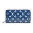 N81186 モノグラム ラウンドジップ ジッピーウォレット パイソンレザー 財布 ブルー 画像